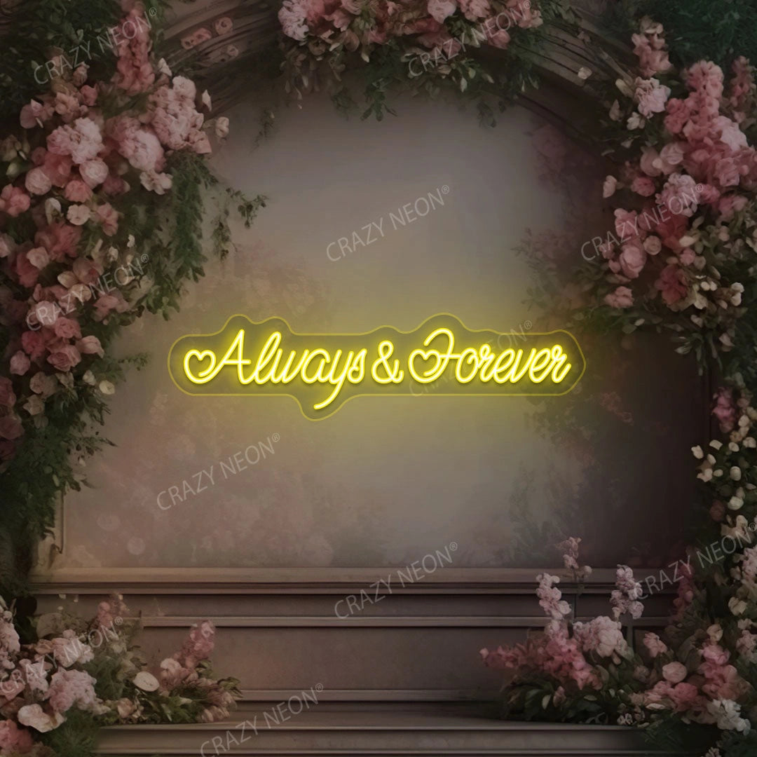 Always And Forever Sign | Yellow