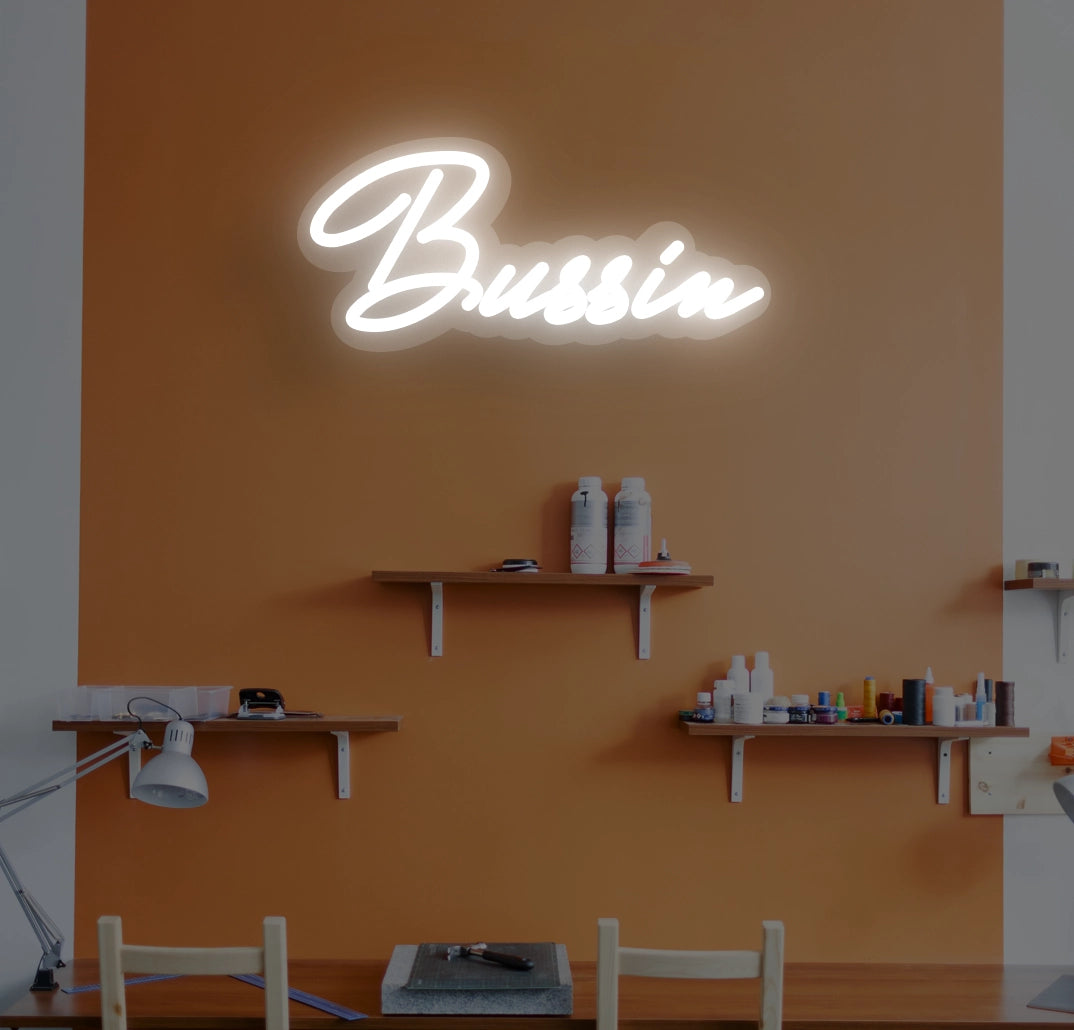 Bussin Neon Sign | Warmwhite