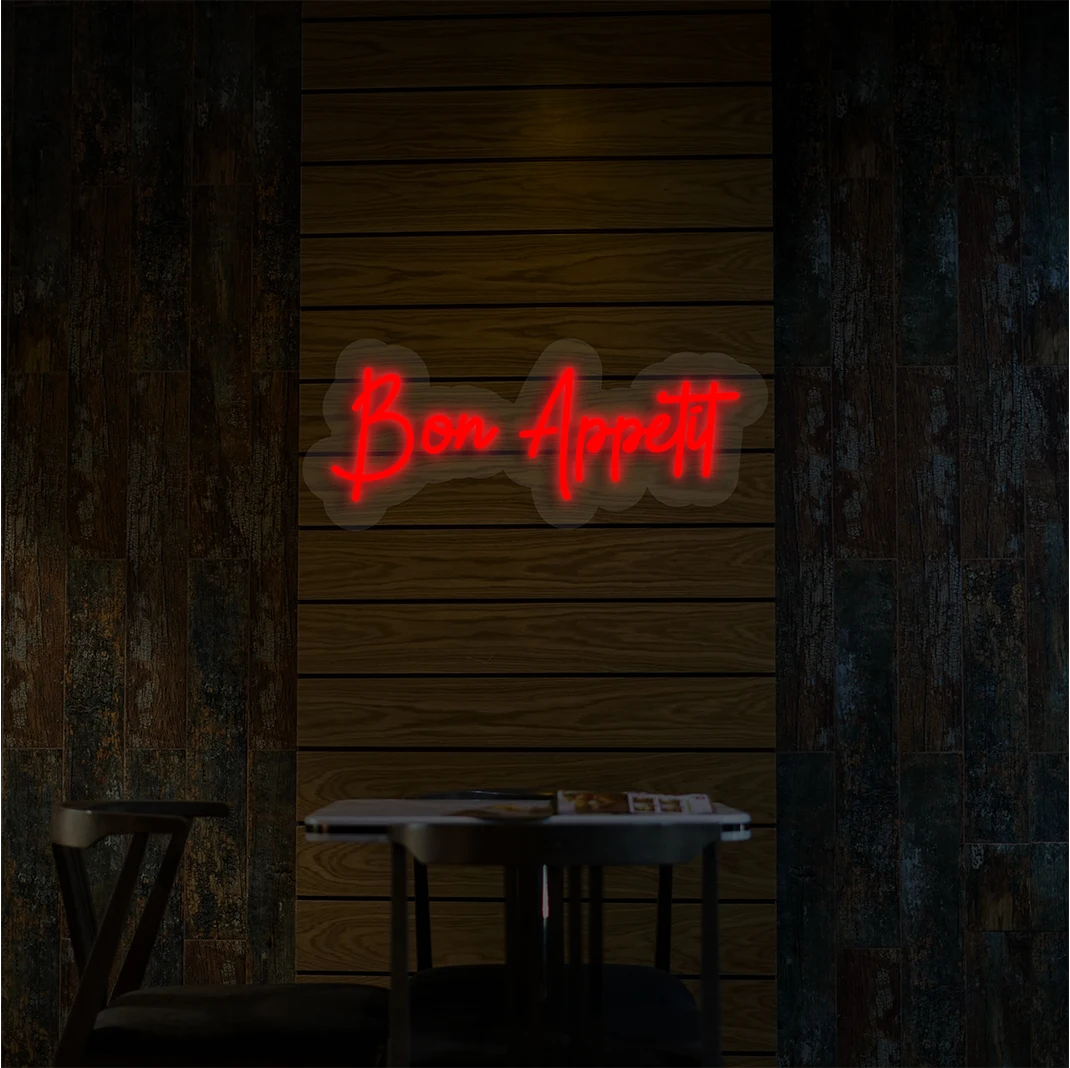 Bon Appetit Neon Sign | Red