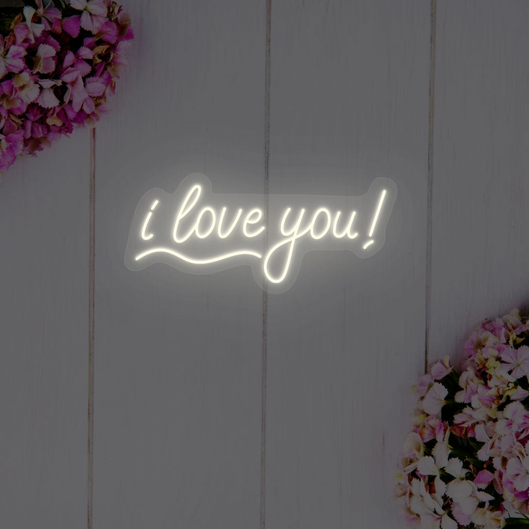 I Love You Neon Sign | Warmwhite