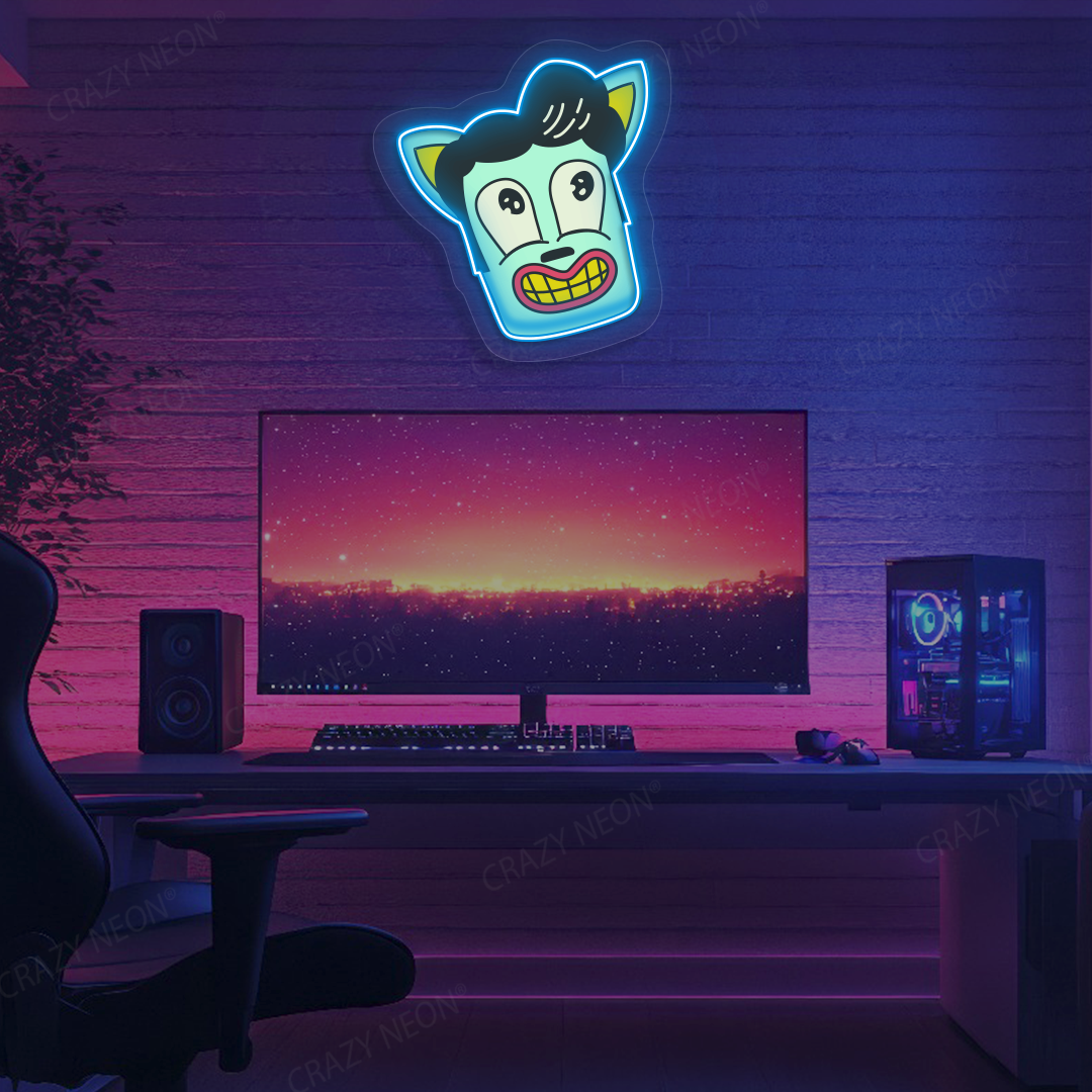 Wild Grin Neon Artwork | Iceblue