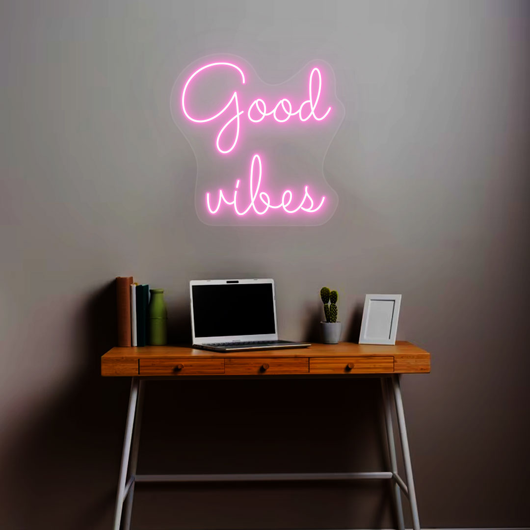 Good Vibes Neon Sign | Pink