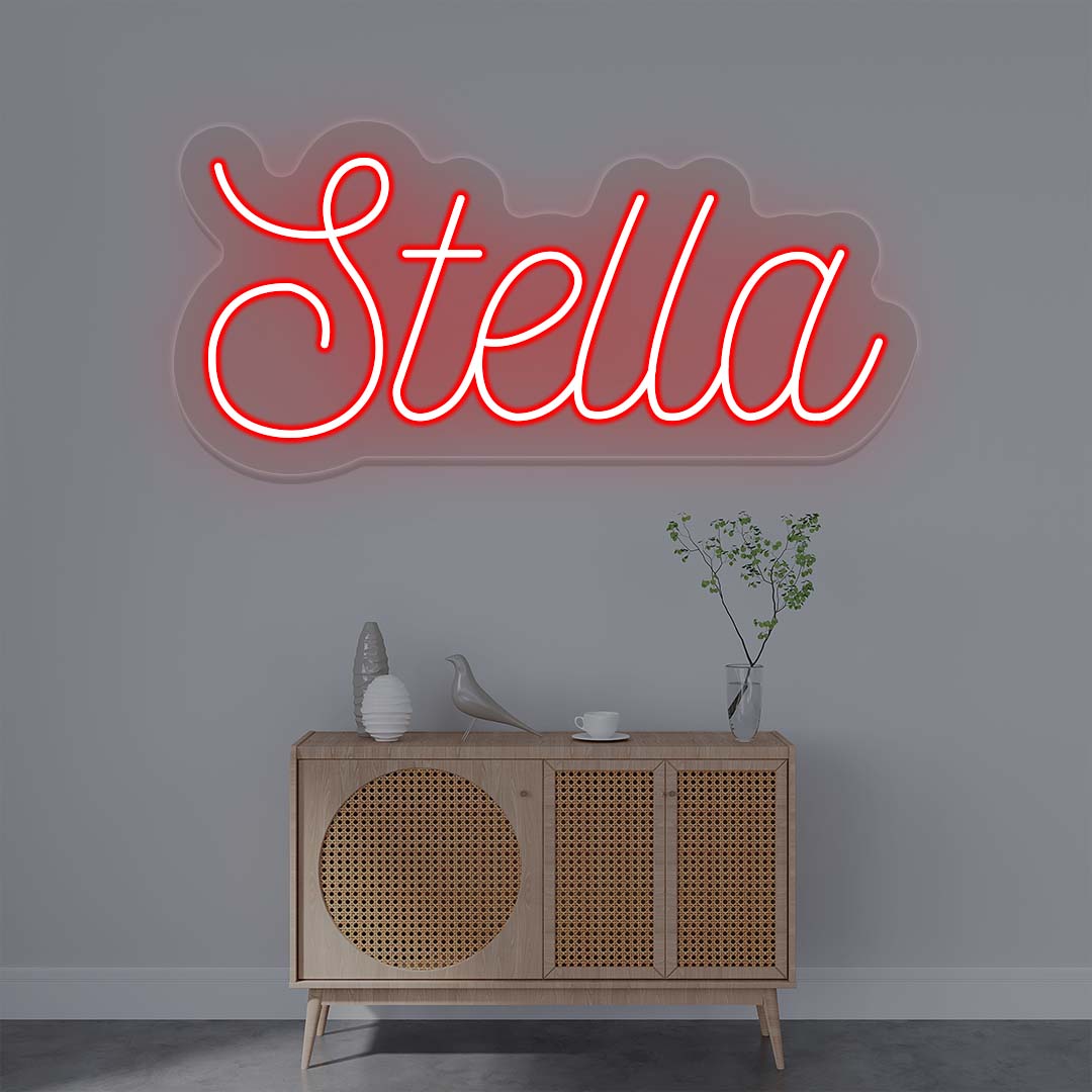 Stella Name Neon Sign | Red