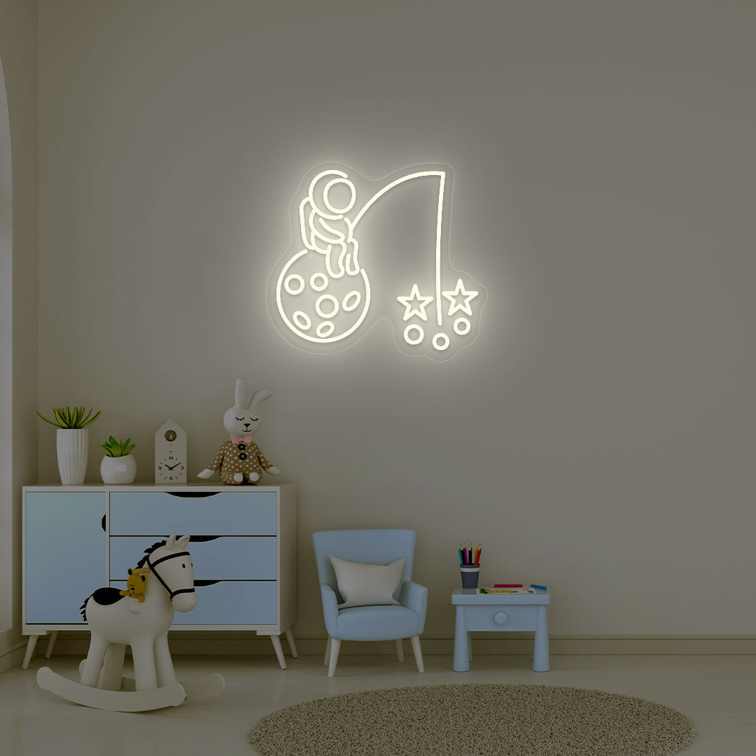 Astronaut Neon Sign | Warmwhite