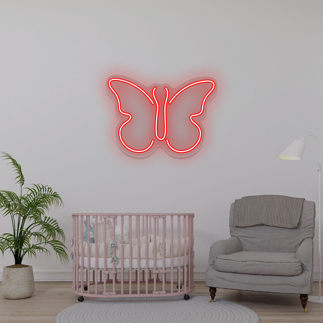Butterfly Neon Sign | Red