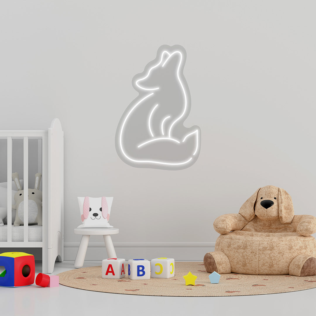 Fox Neon Sign | CNUS015248 | White