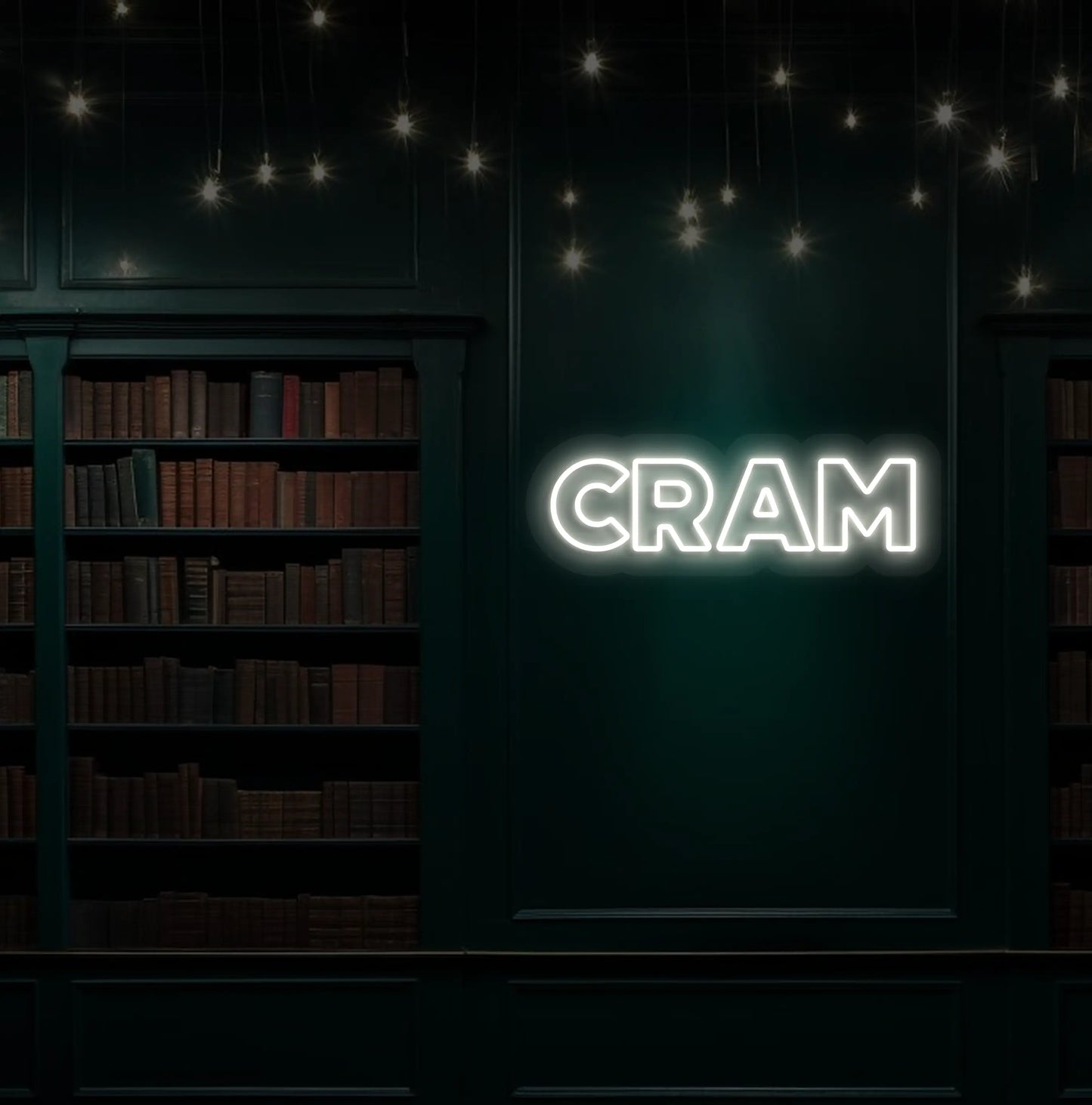 CRAM Neon Sign | White