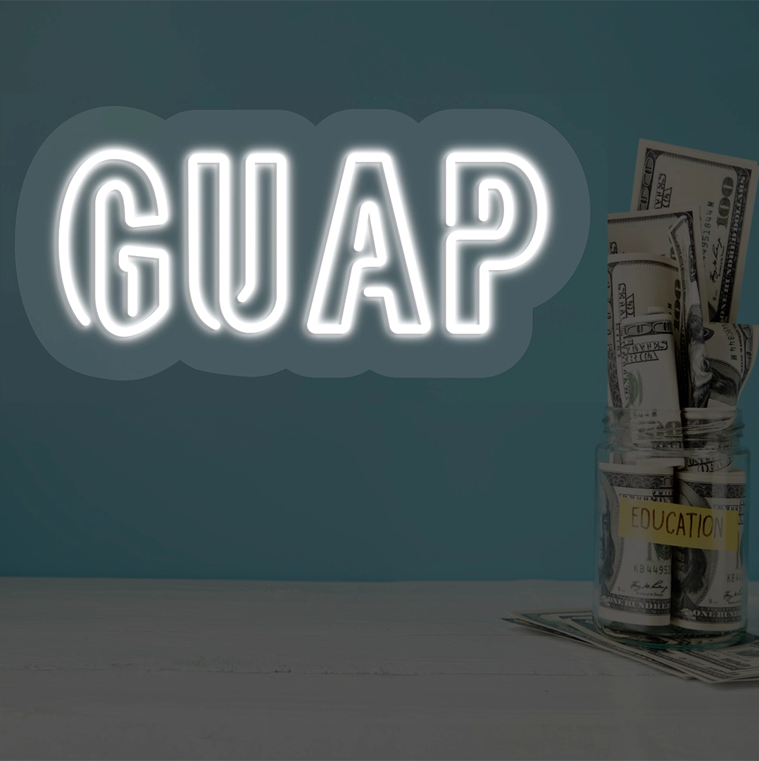 GUAP Neon Sign | Warmwhite