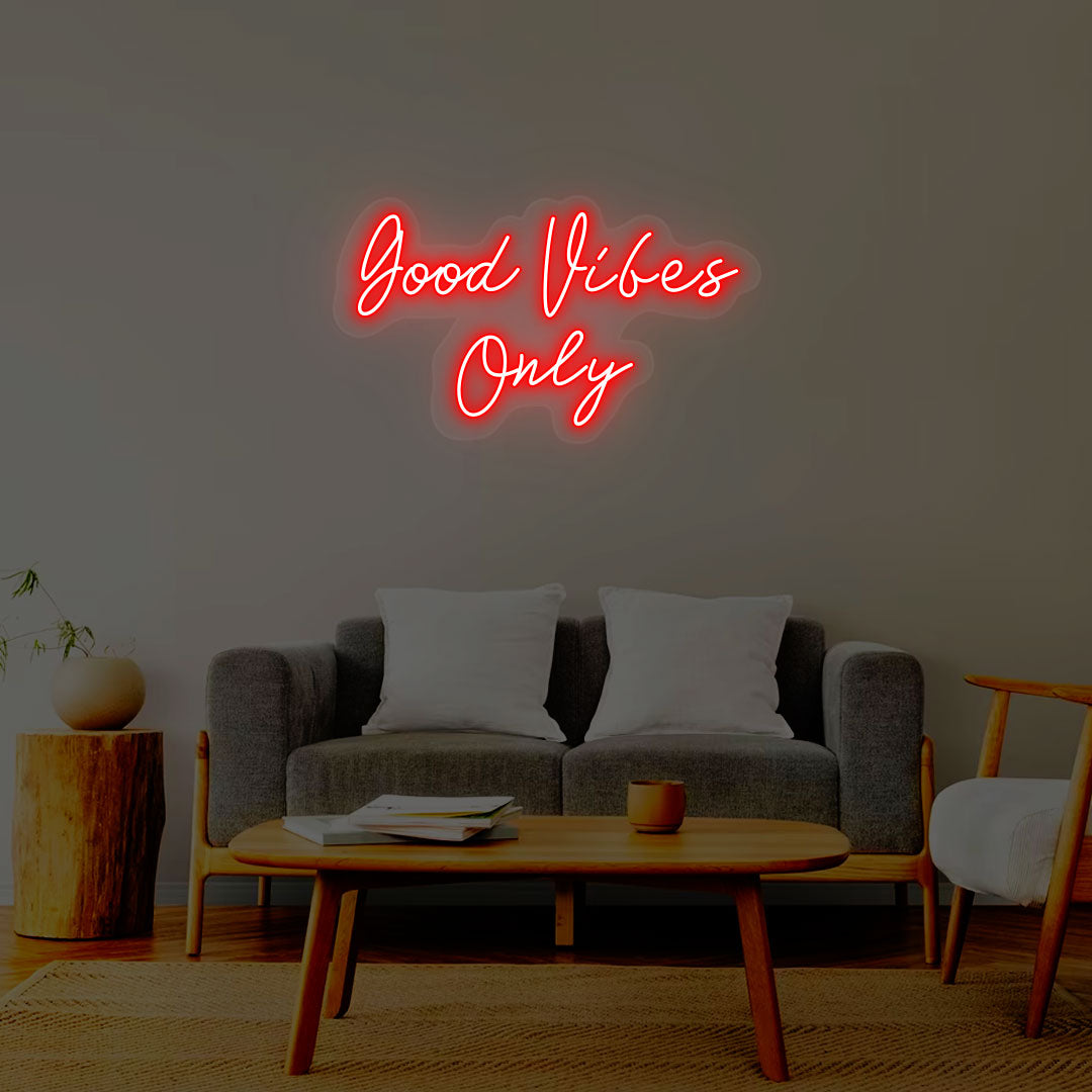 Good Vibes Only Neon Sign | Red