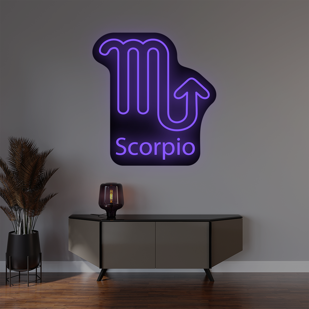 Scorpio Zodiac Illuminated Sign