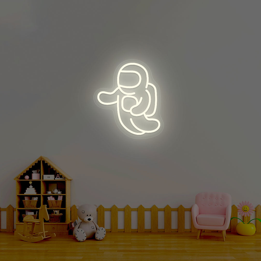 Astronaut Neon Sign | Warmwhite