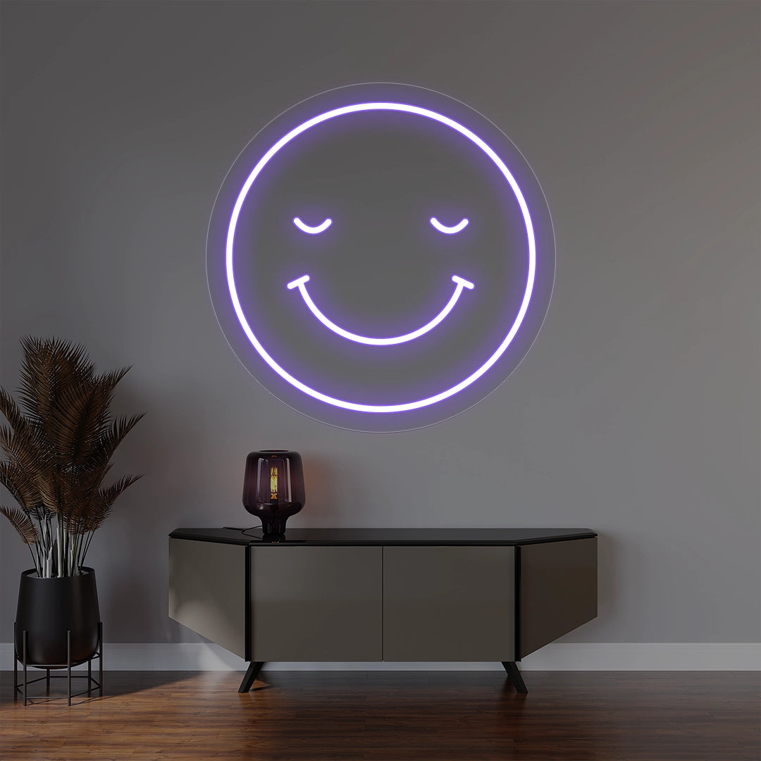 Smiling Face With Smiling Eyes Emoji Neon Sign