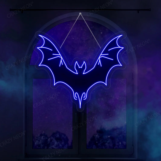 Bat Neon Artwork | Blue