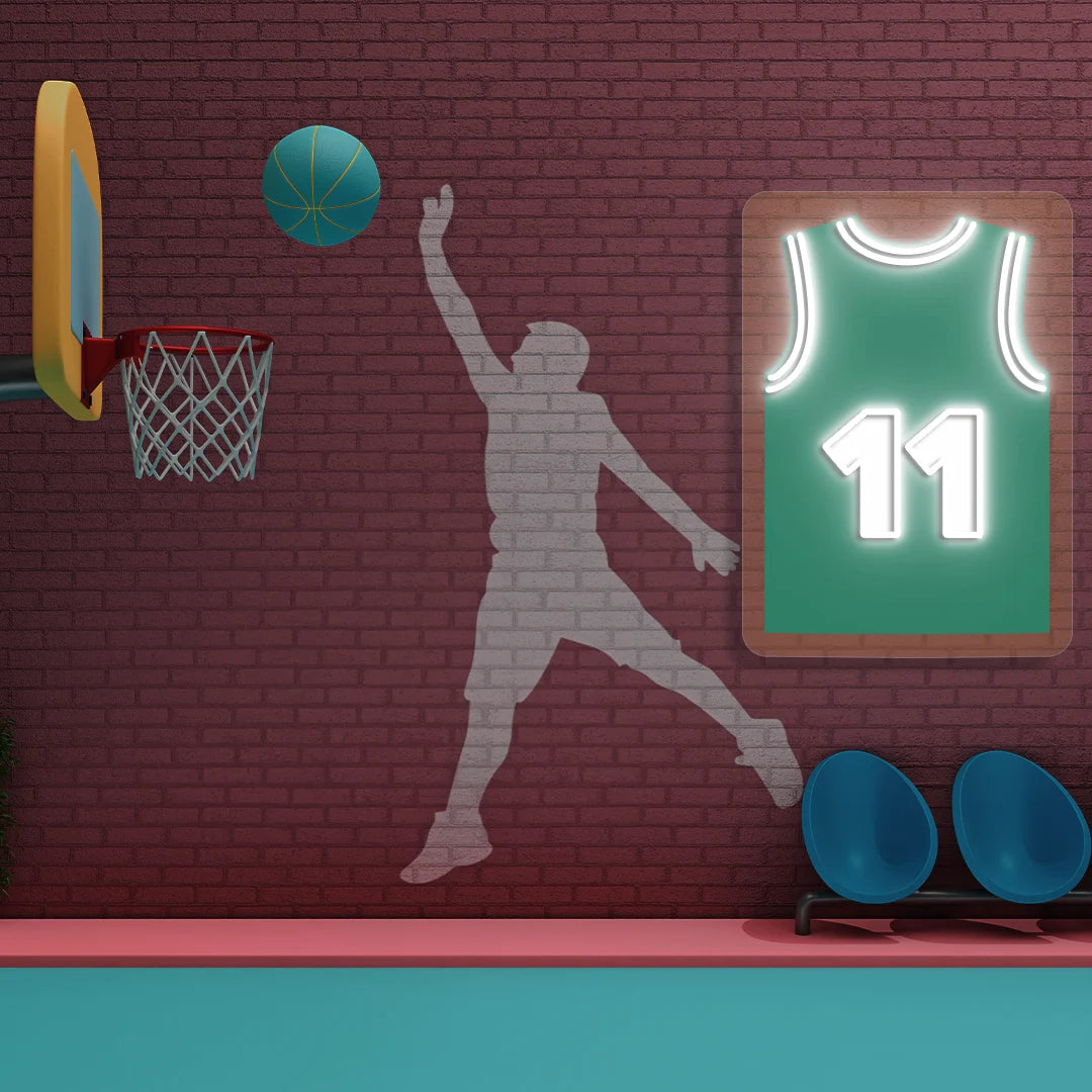 Boston Pritchard 11 Jersey Basketball Neon Artwork