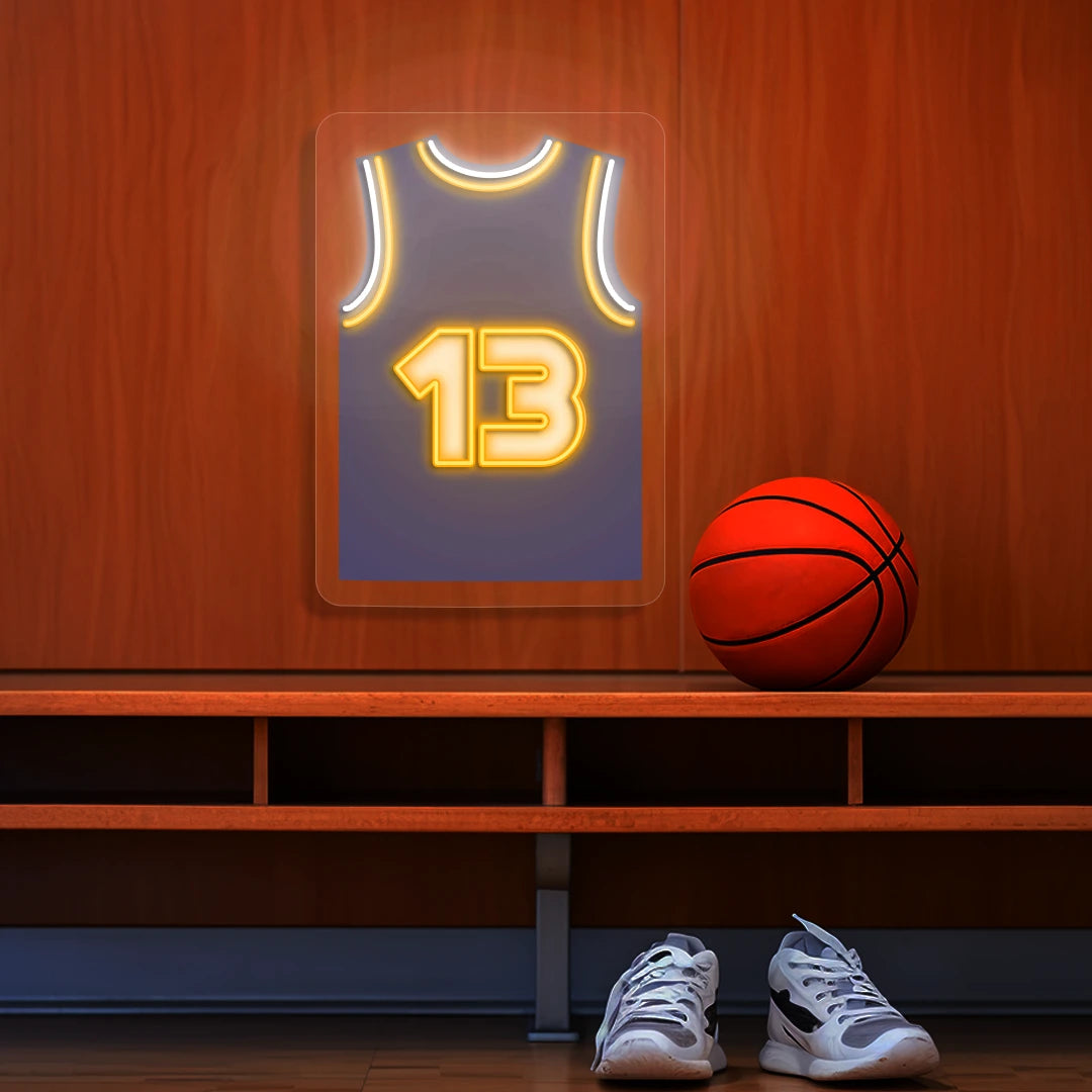 Phoneix Nash 13 Jersey Basketball Neon Artwork