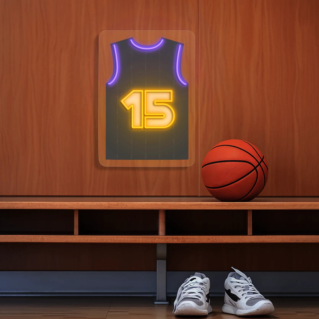 Toronto Carter 15 Jersey Basketball Neon Artwork