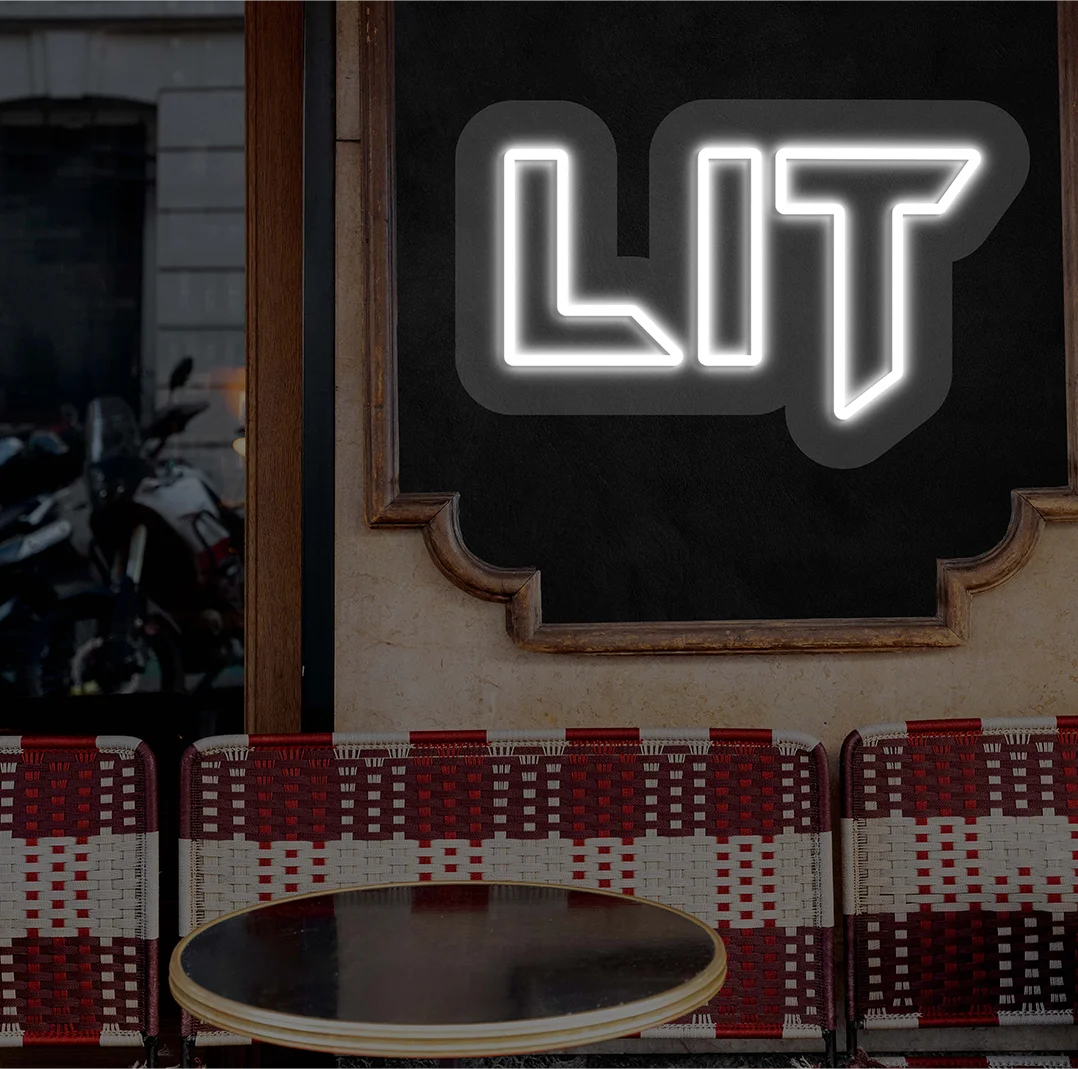 LIT Neon Sign