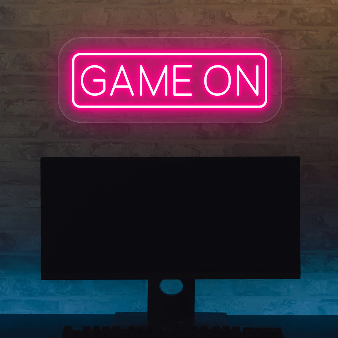 Game On LED Neon Sign | Pink