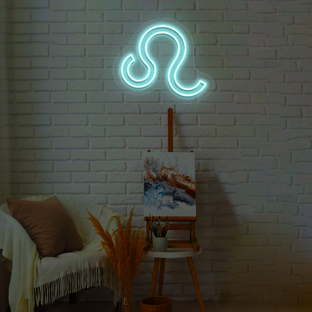 Leo Zodiac Neon Sign | CNUS013762 | Iceblue
