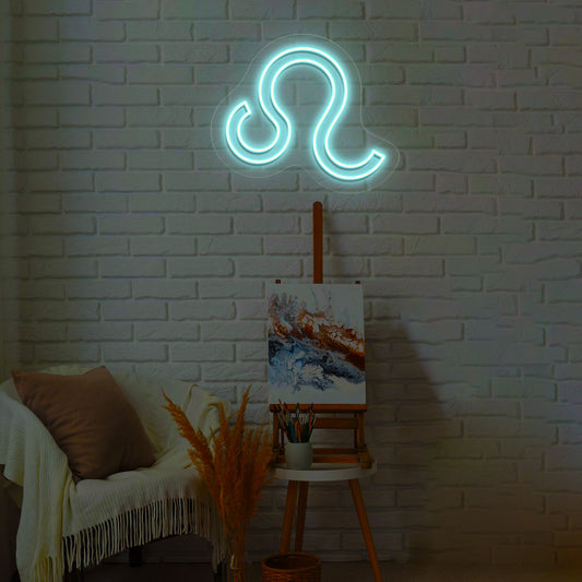 Leo Zodiac Neon Sign | CNUS013762 | Iceblue