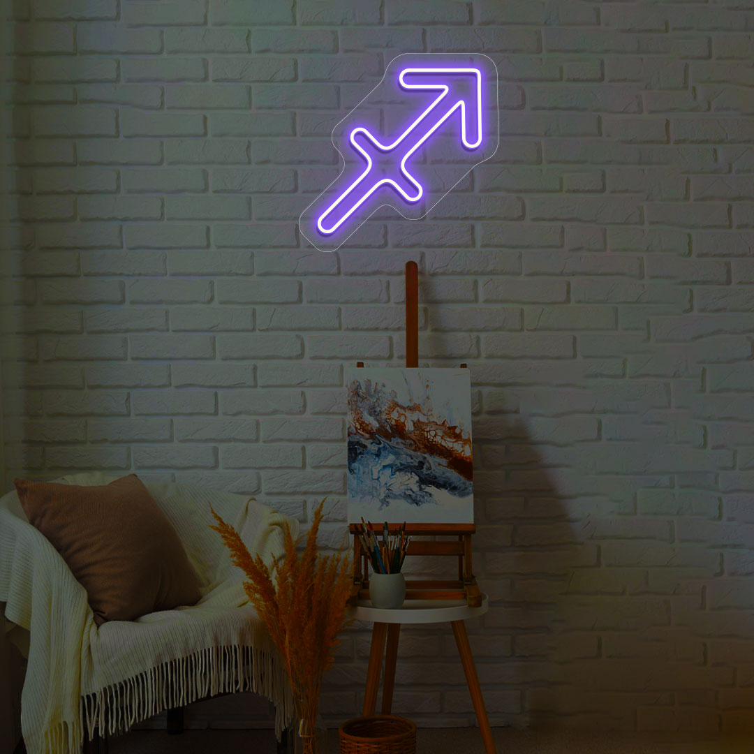 Sagittarius Zodiac Neon Sign | CNUS013522 | Purple