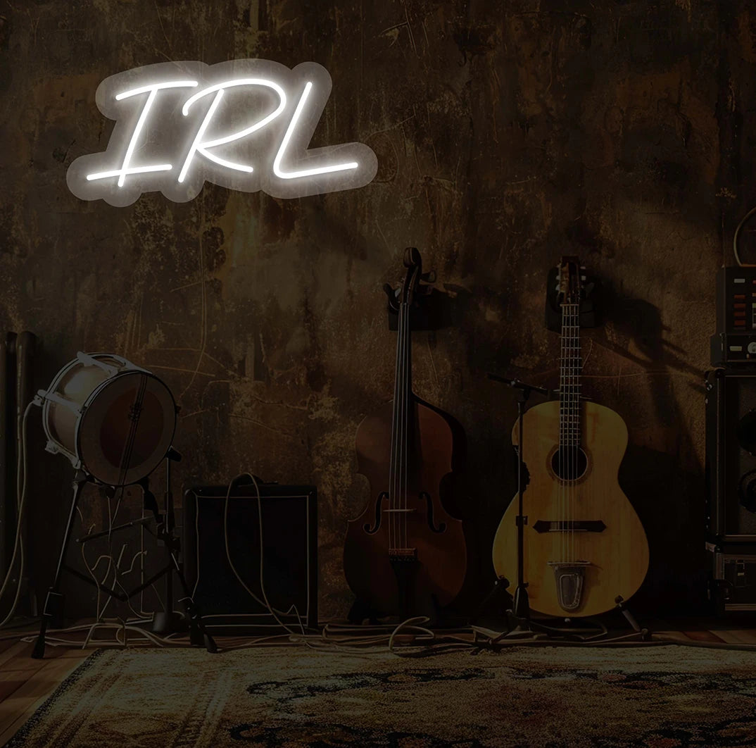 IRL Neon Sign | White