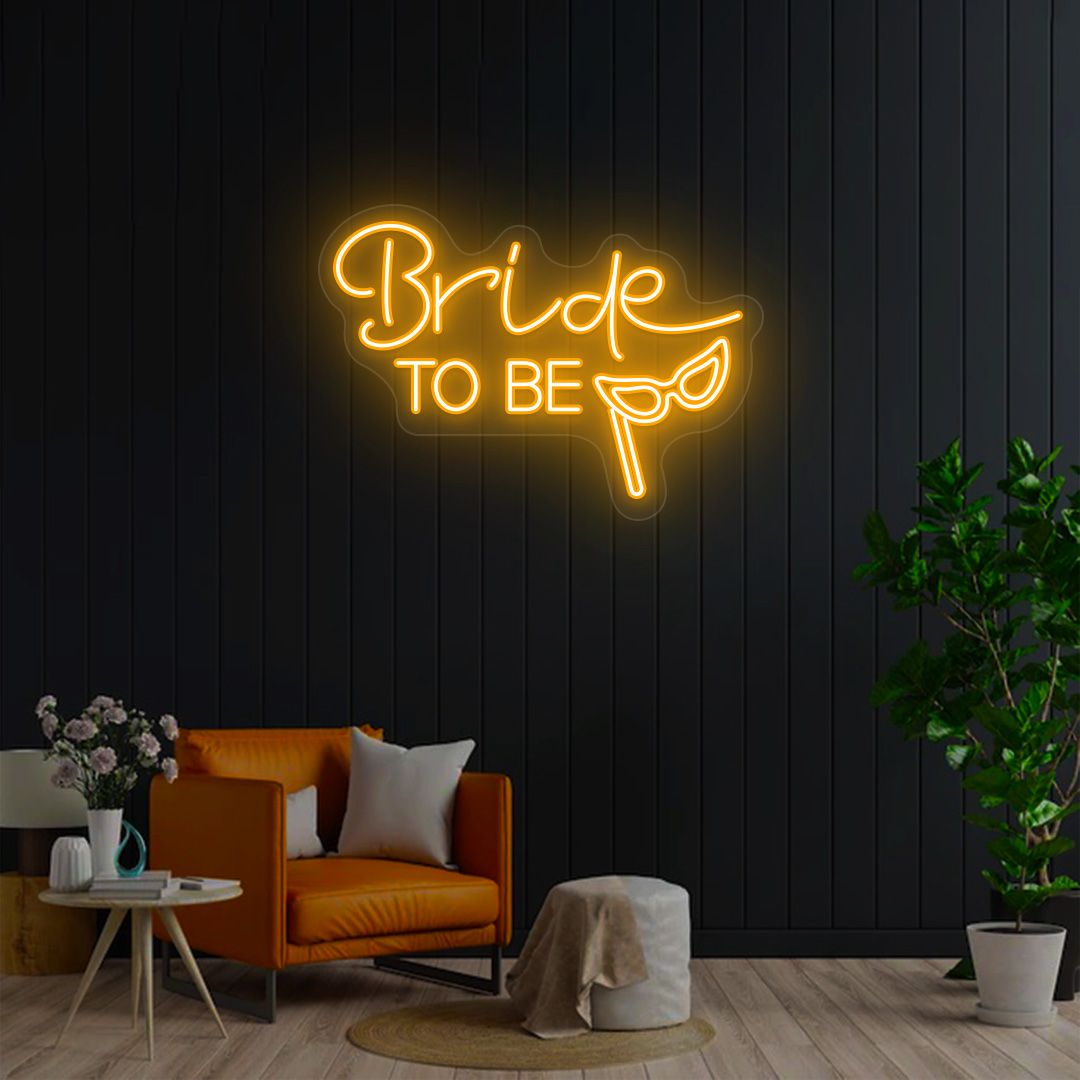 Bride To Be Neon Sign | Orange