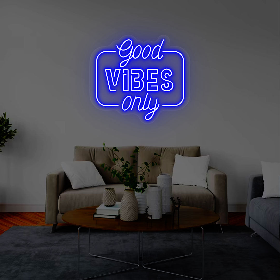 Good Vibes Only Neon Sign | CNUS000269 | Blue