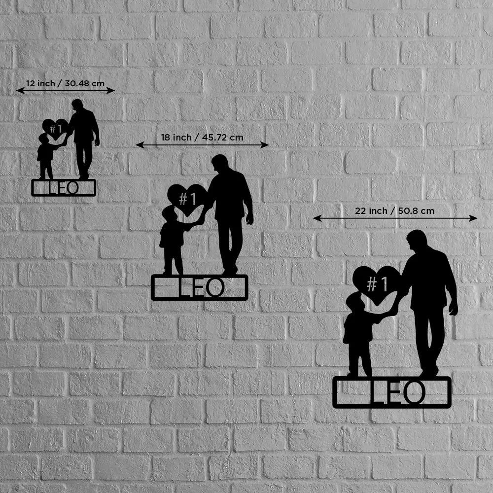 Boy Father Custom Metal Sign