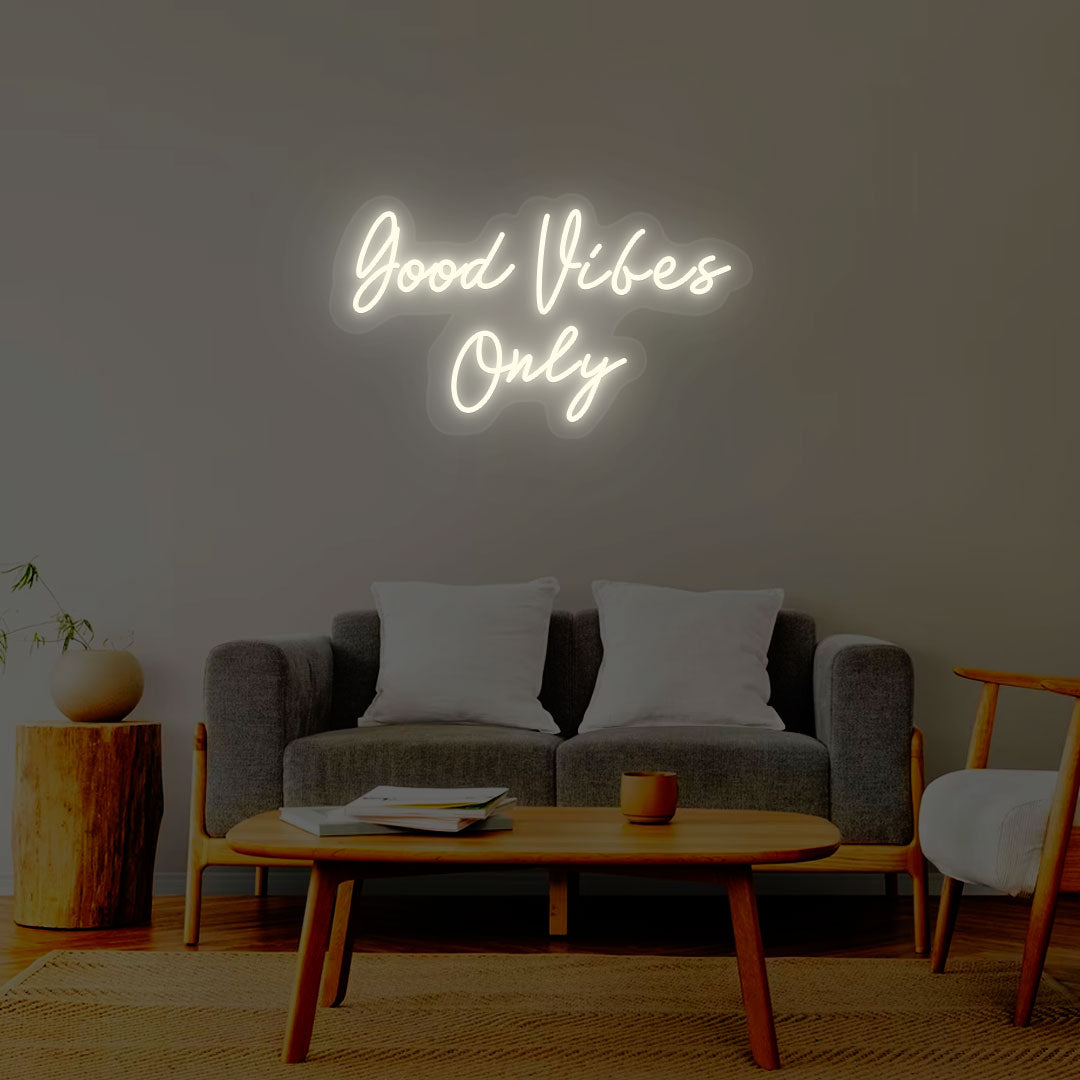 Good Vibes Only Neon Sign | Warmwhite