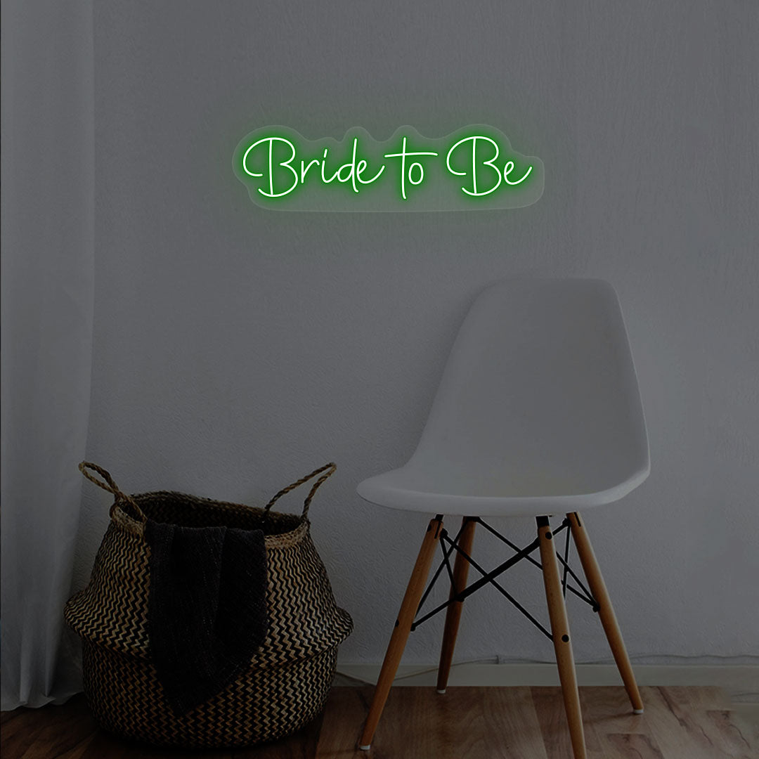 Bride To Be Neon Sign | Green