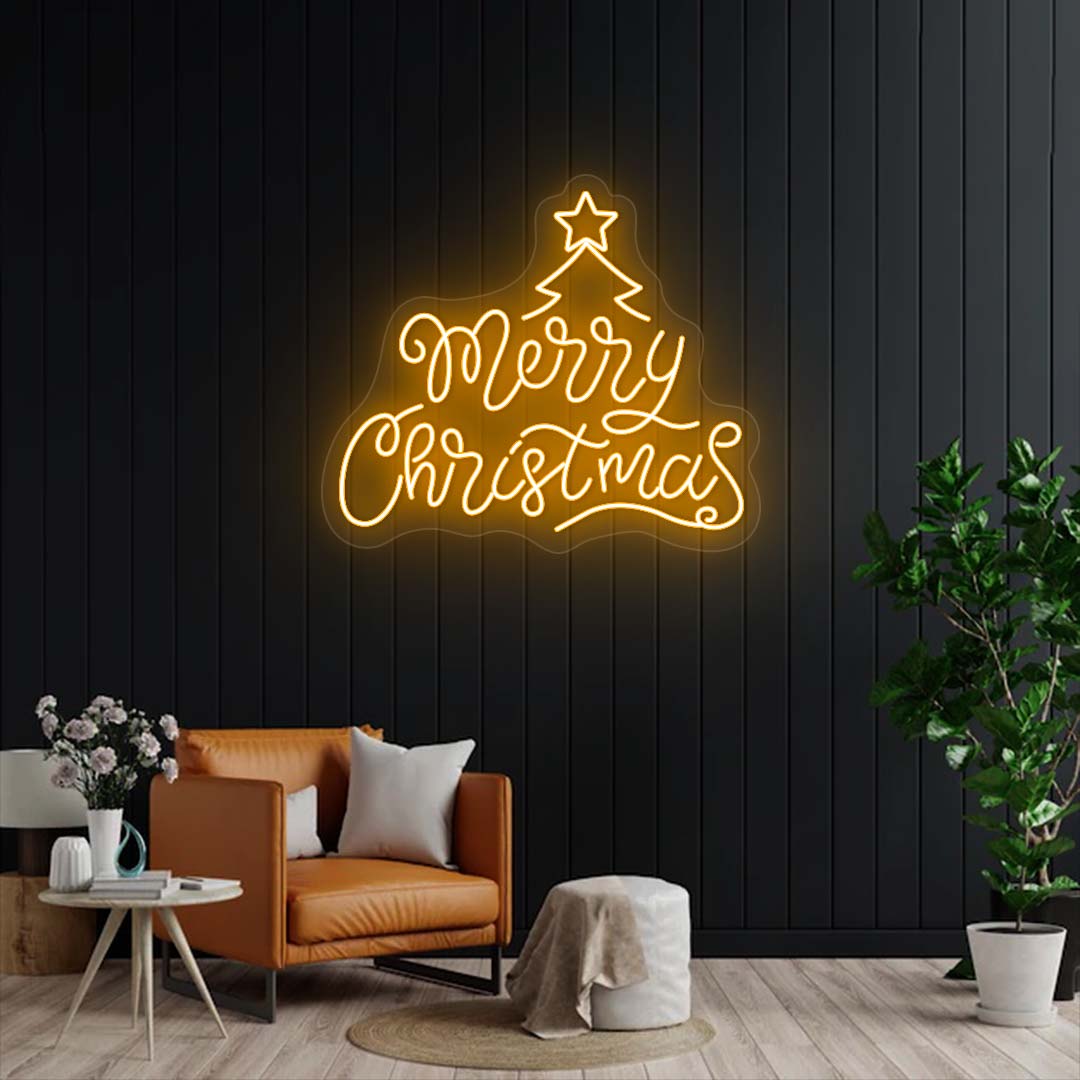 Merry Christmas Neon Sign