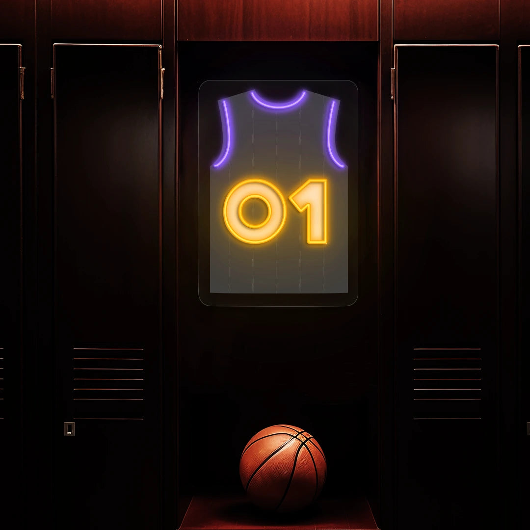 Toronto McGrady 01 Jersey Basketball Neon Artwork
