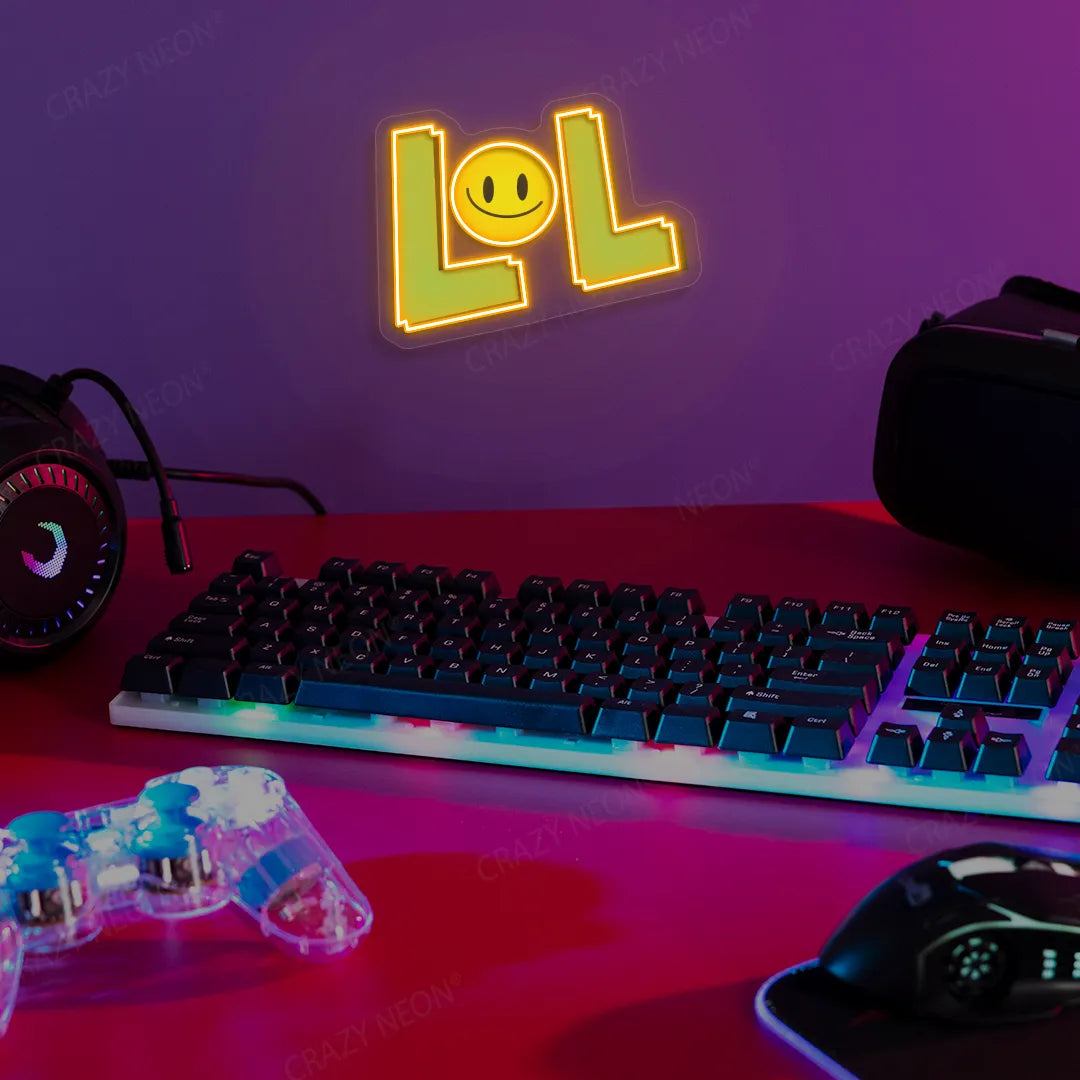 LOL Neon Artwork | Orange