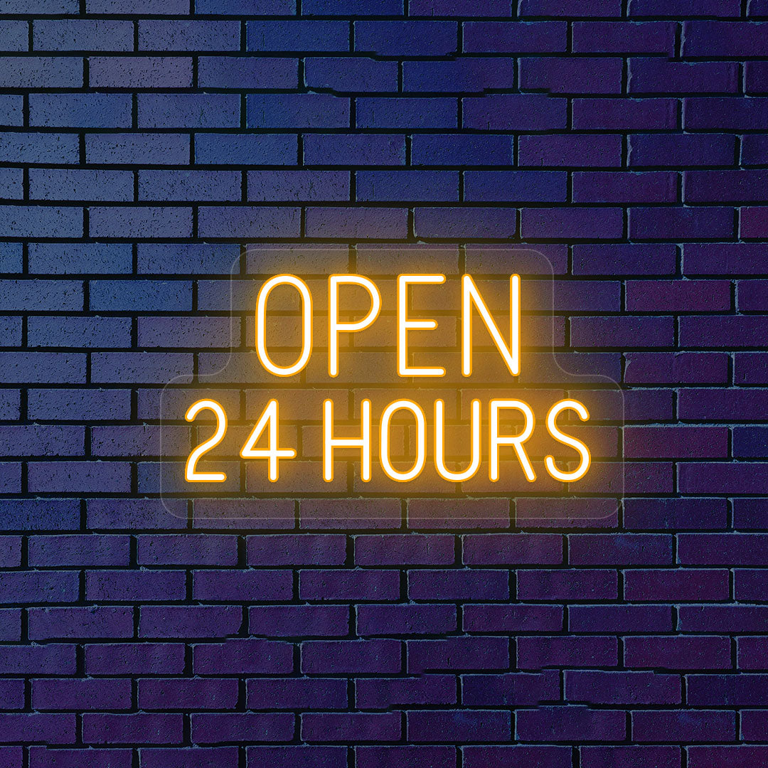 Open 24 Hours Neon Sign | CNUS000112