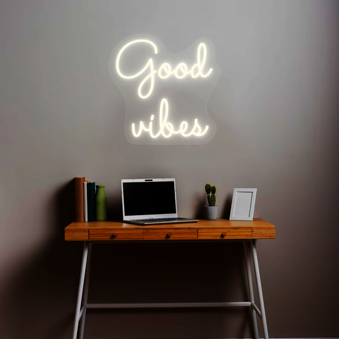 Good Vibes Neon Sign | Warmwhite