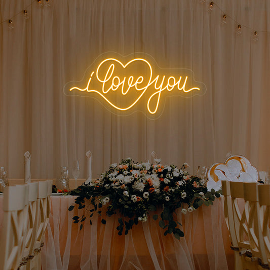 I Love You Neon Sign