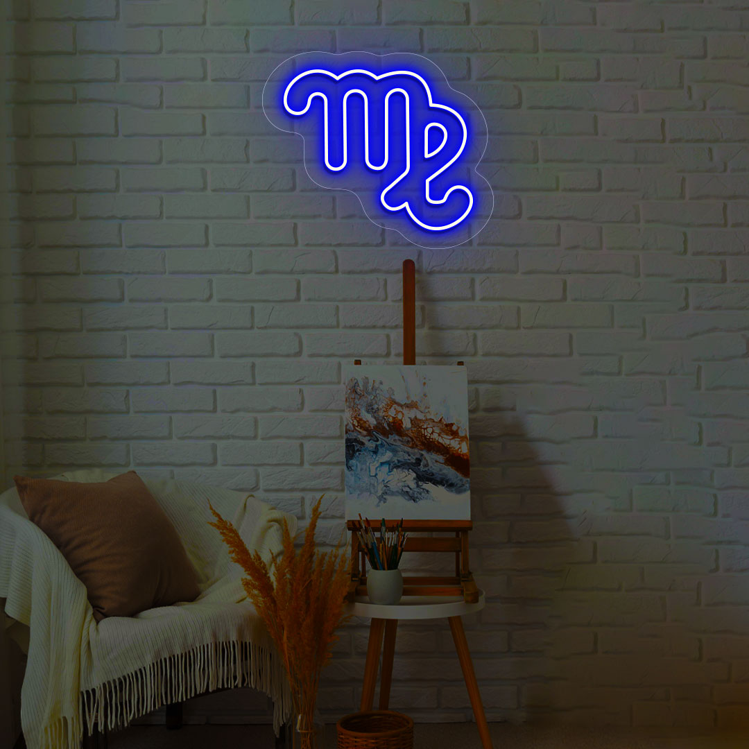 Virgo Zodiac Neon Sign | CNUS013282 | Blue