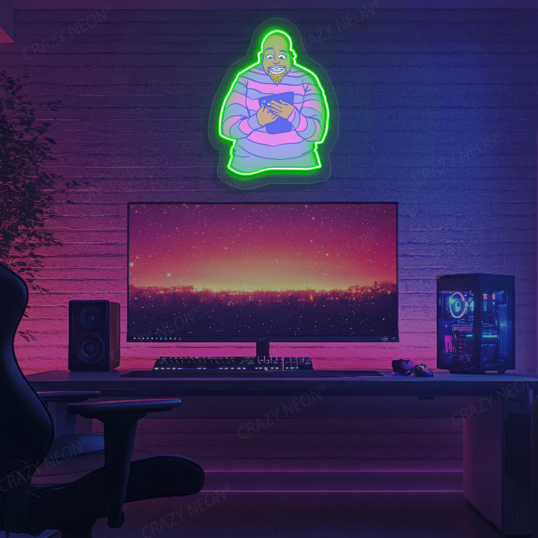 Scroll Mode On Neon Artwork | Green