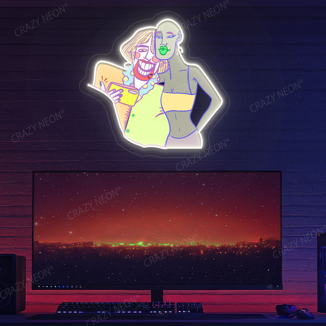 Snap Moment Neon Artwork | Warmwhite