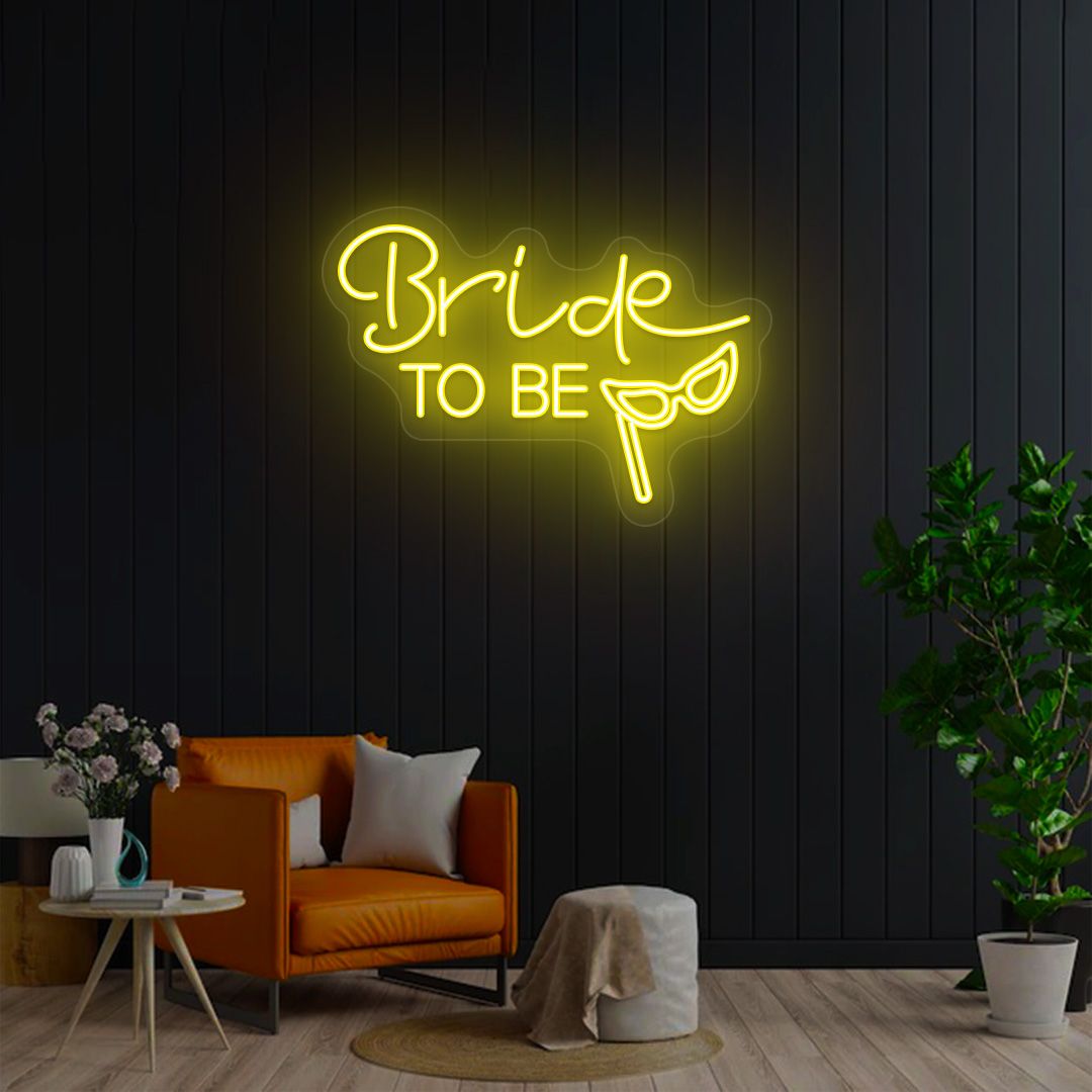 Bride To Be Neon Sign | Yellow