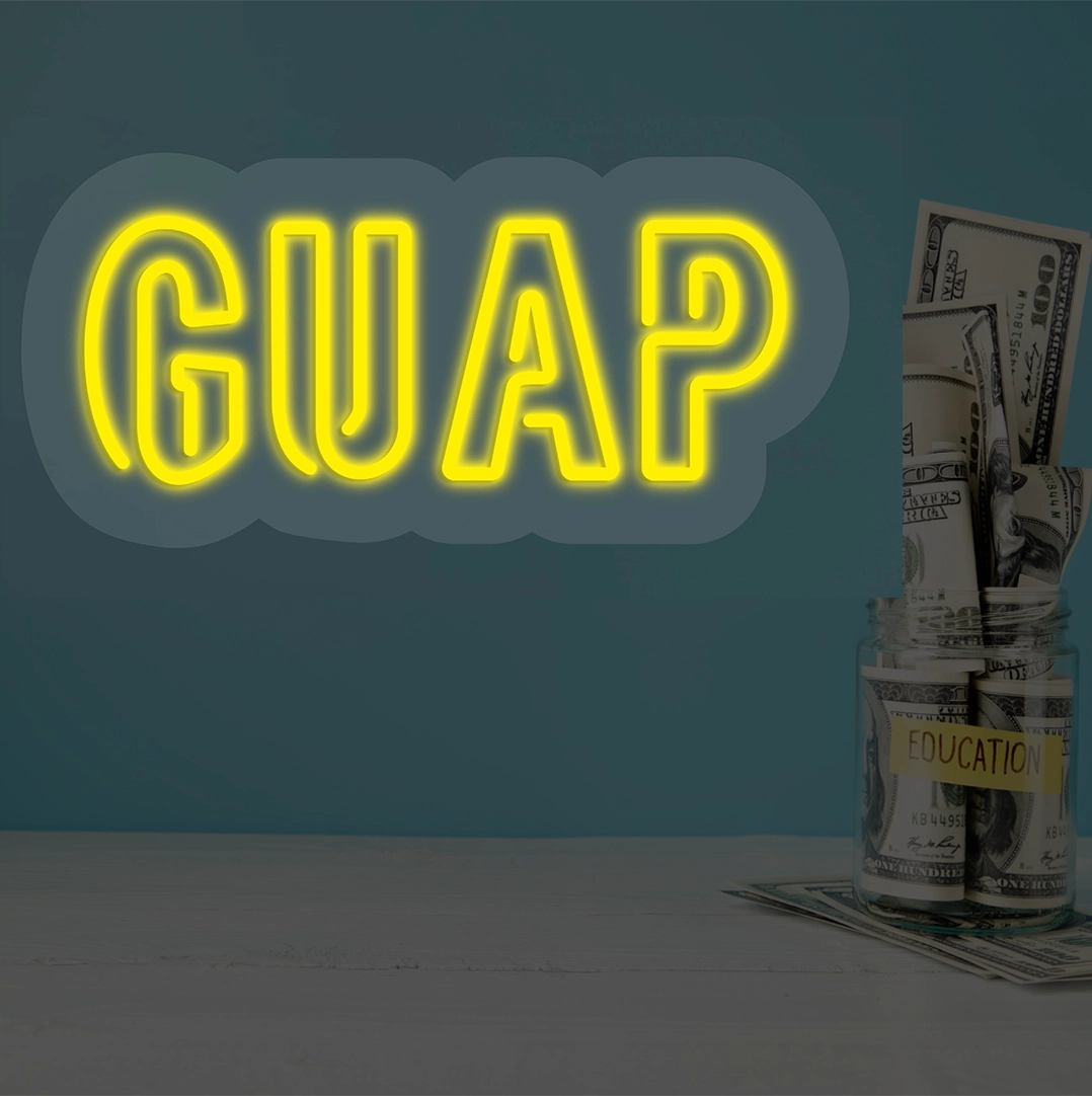 GUAP Neon Sign | Yellow