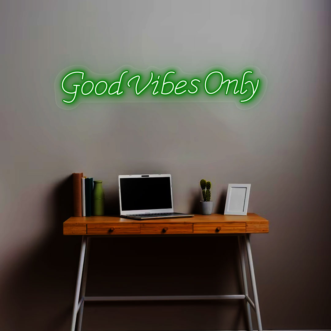 Good Vibes Only Neon Sign | Green