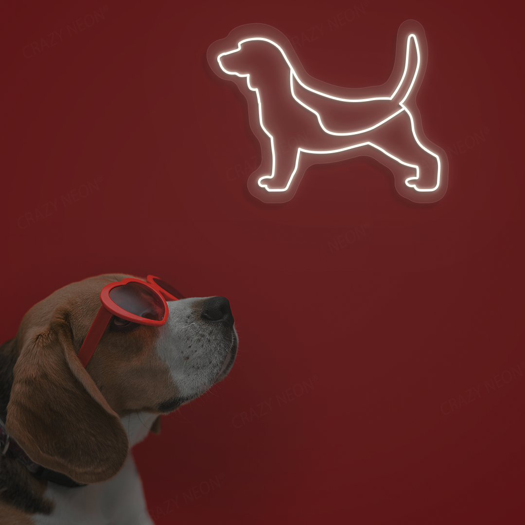 Beagle LED Neon Sign | Warmwhite