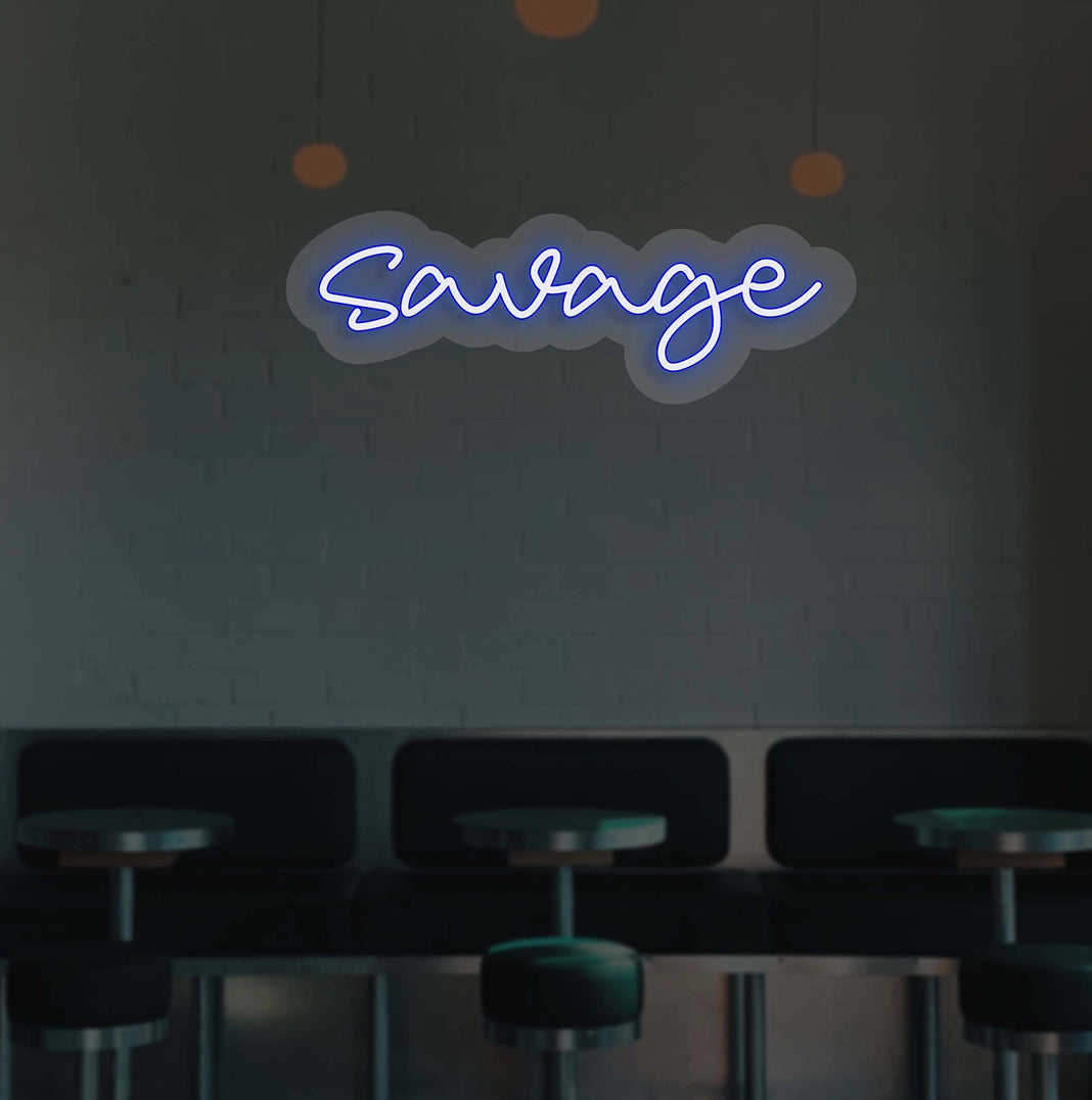 Savage Neon Sign | Blue