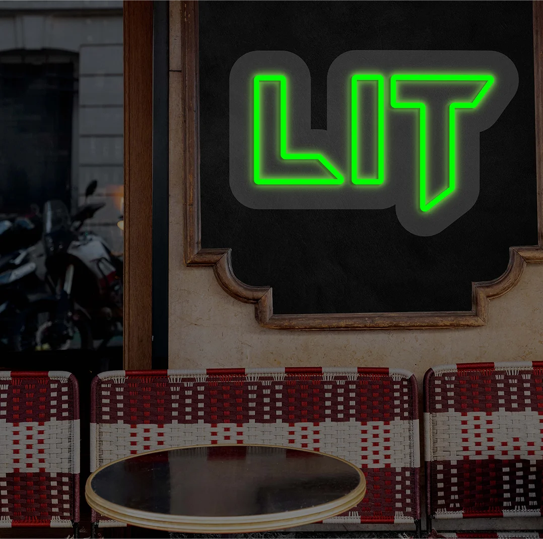 LIT Neon Sign