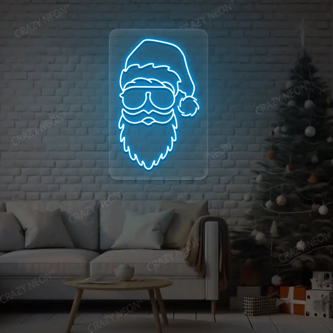 Cool Santa Neon Sign | Iceblue