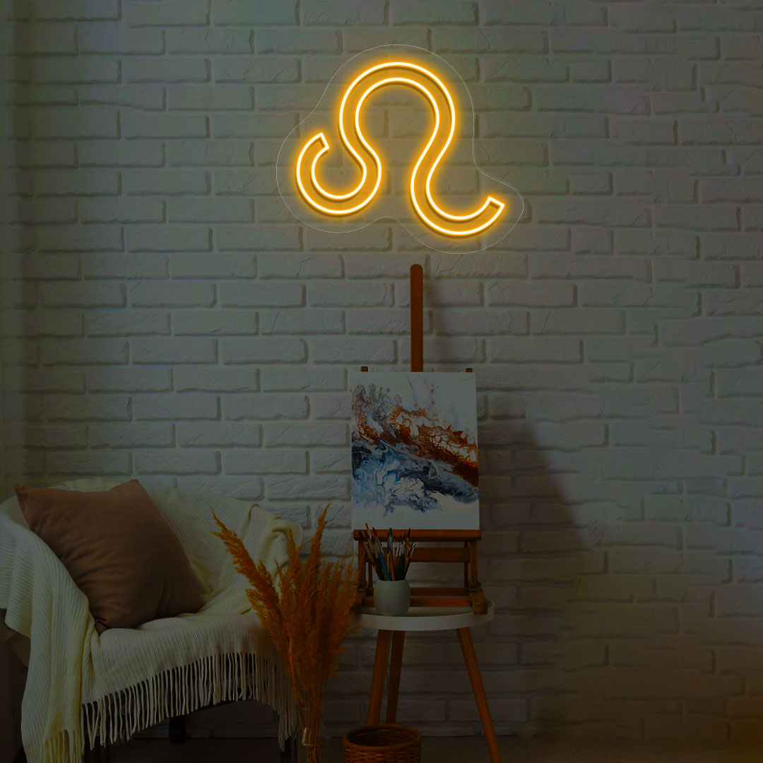 Leo Zodiac Neon Sign | CNUS013762 | Orange