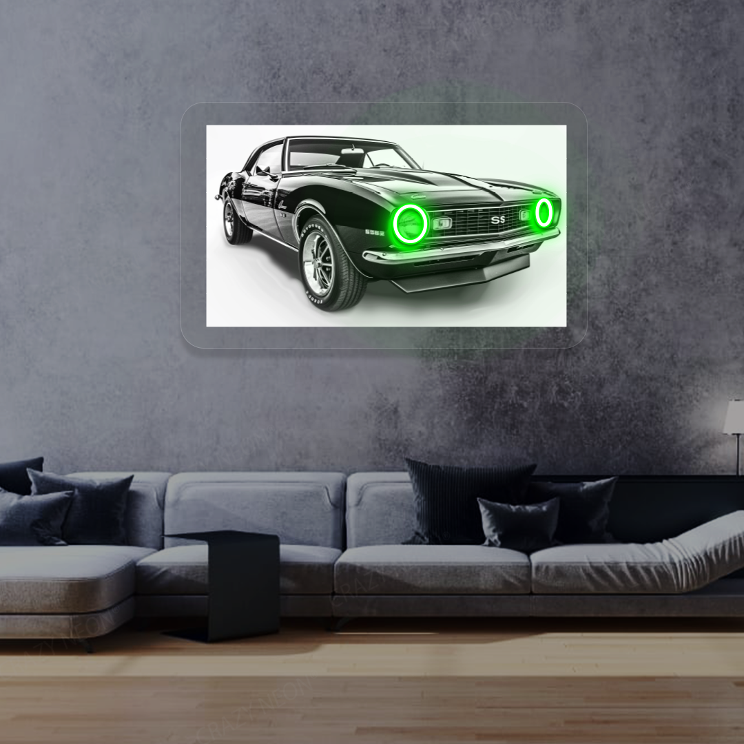 Camaro SS Neon Artwork | Green