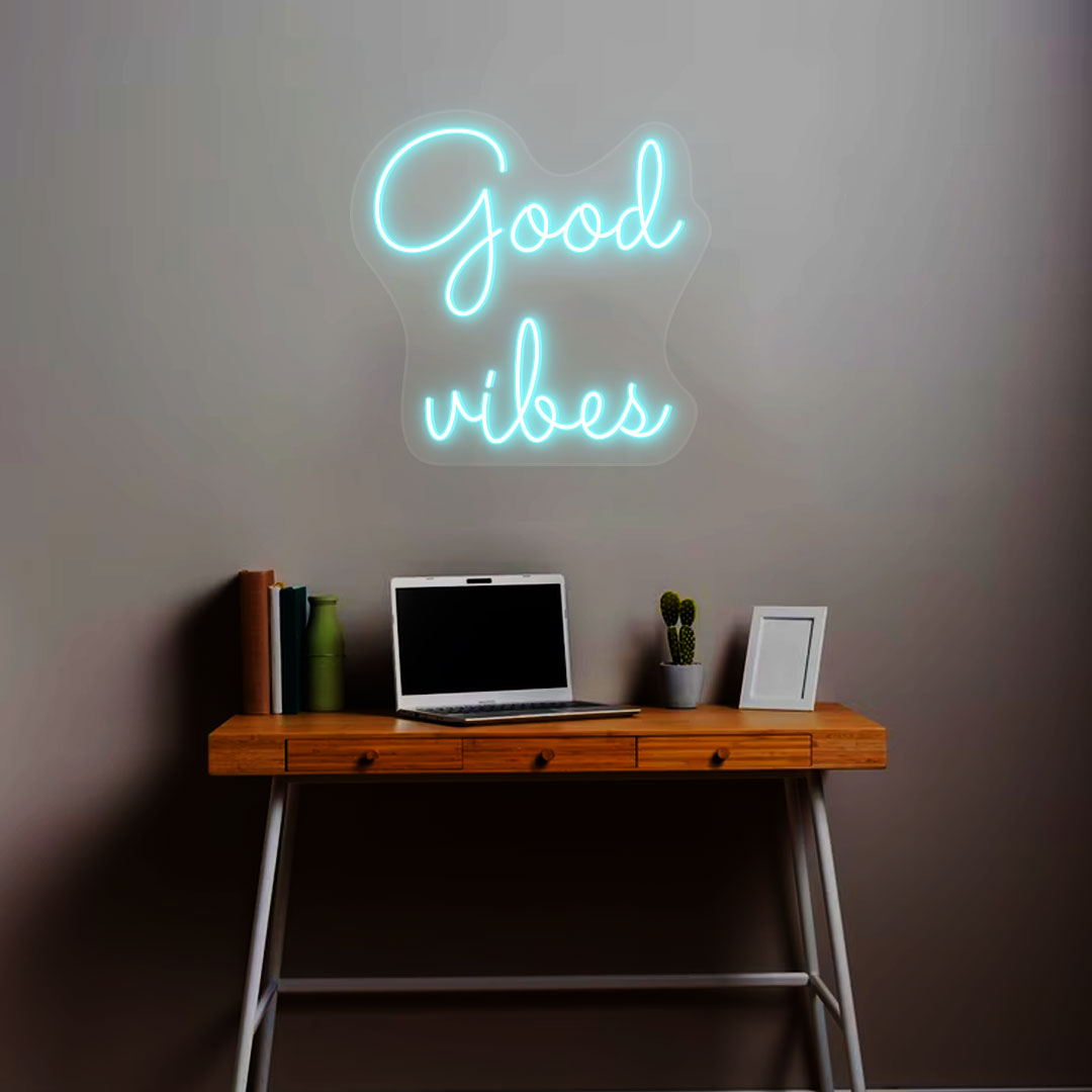 Good Vibes Neon Sign | Iceblue